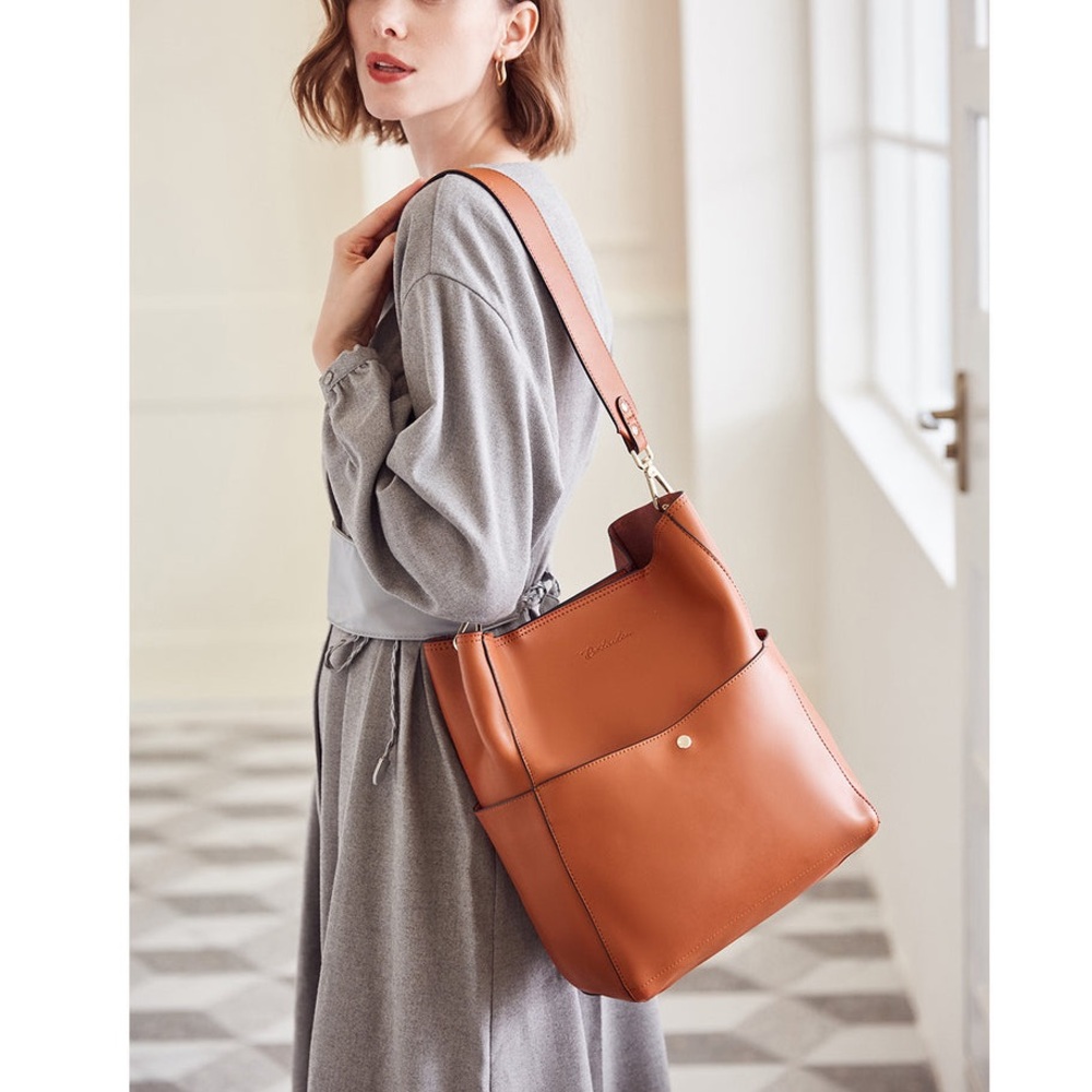 Bostanten Women’s Lotty Leather Hobo with Shoulder Strap